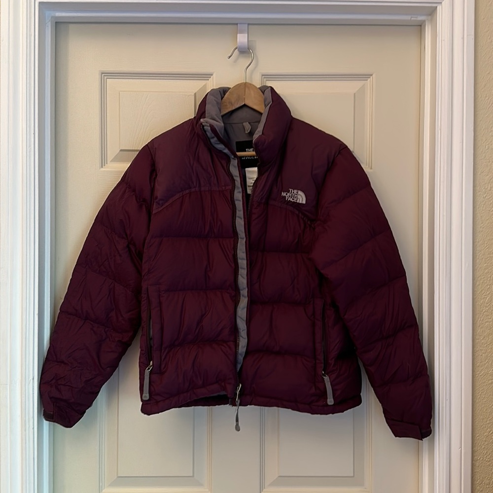 North Face puffer coat.